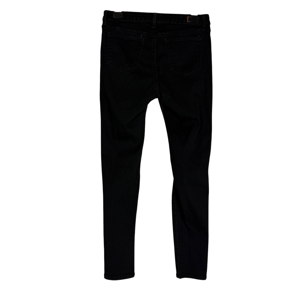 Simple Society Jeans Juniors 7/28 Black Wash Distressed Skinny Stretch Denim